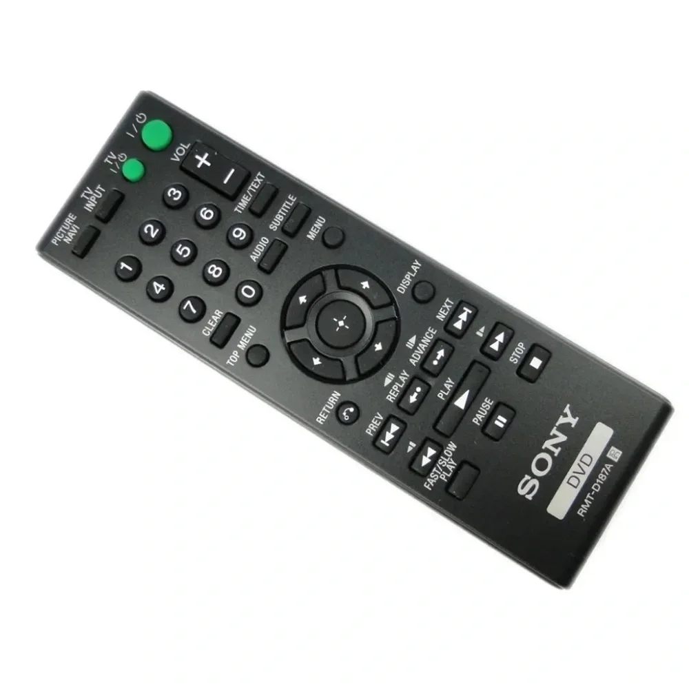 Sony RMT-D187A DVD Player Remote Control Replacement Original Untested‎